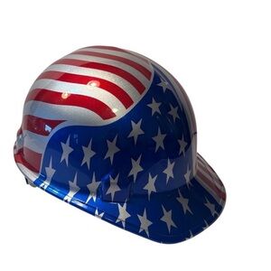 JACKSON Patriotic American Flag Men's Hard Hat - Red, Blue, white